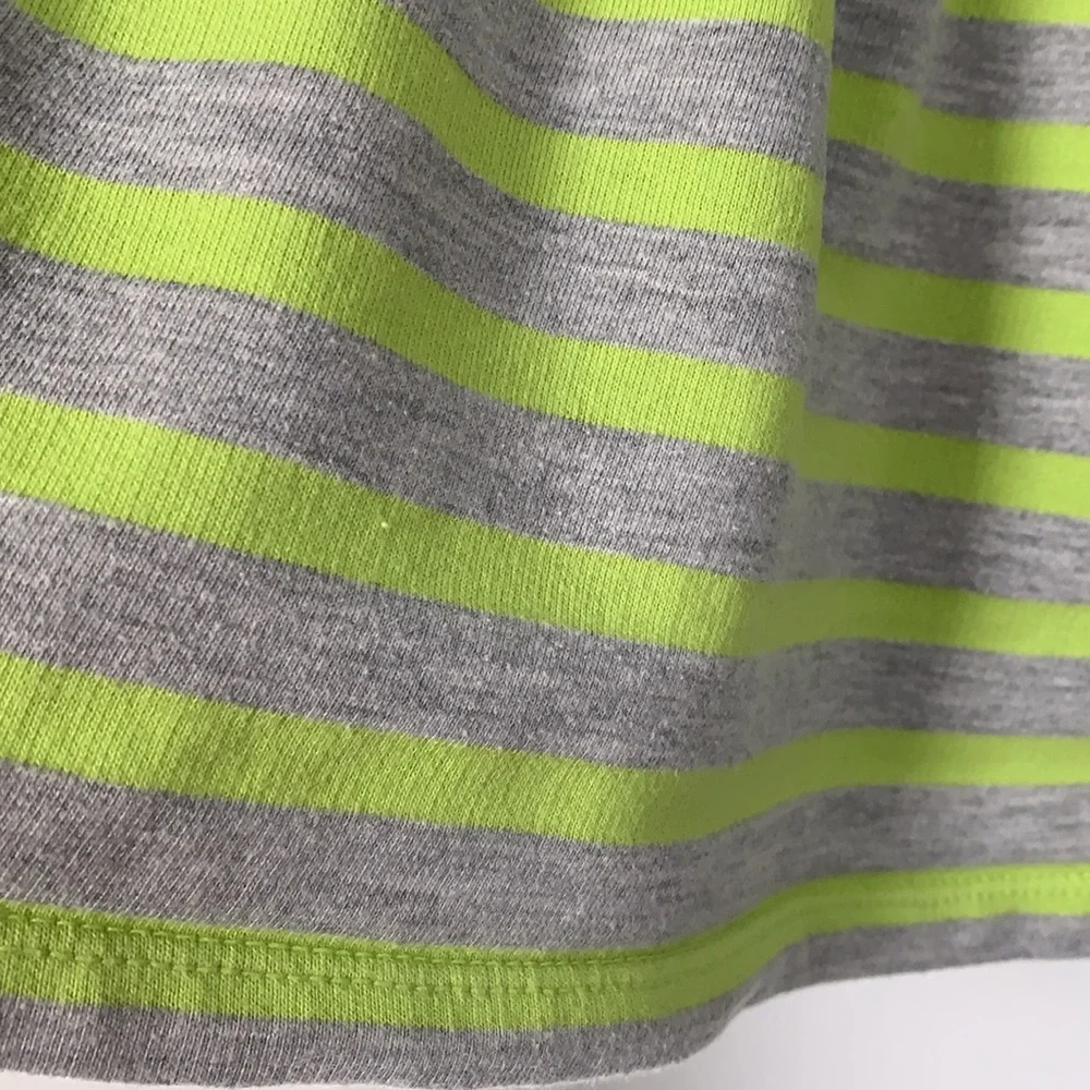 Gap 5 Girls Gray & Neon Green Knit Dress EUC